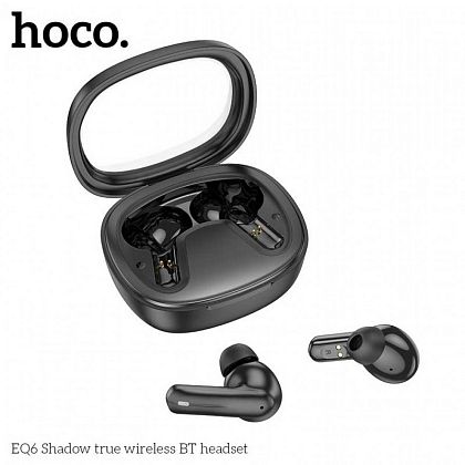 картинка Hoco EQ6 Shadow true Wireless BT5.3 Headset, 7h (35h), черный от маркетплейса TEMA.shop 3