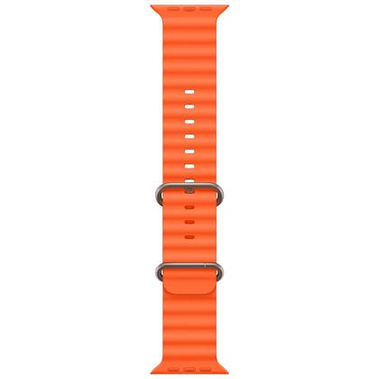 картинка Apple Watch Ultra 2 GPS + Cellular, 49 мм, корпус из титана, ремешок оранжевого цвета от маркетплейса TEMA.shop 4