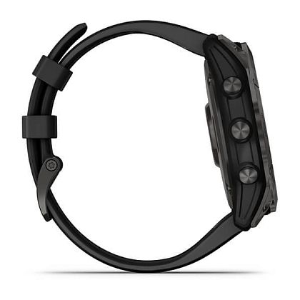 картинка Garmin Fenix 7X Sapphire Solar, 51 мм, цвет корпуса угольно-серый, ремешок черного цвета от маркетплейса TEMA.shop 5