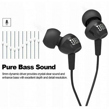 картинка JBL C100SI In-Ear Headphones, черный от маркетплейса TEMA.shop 9