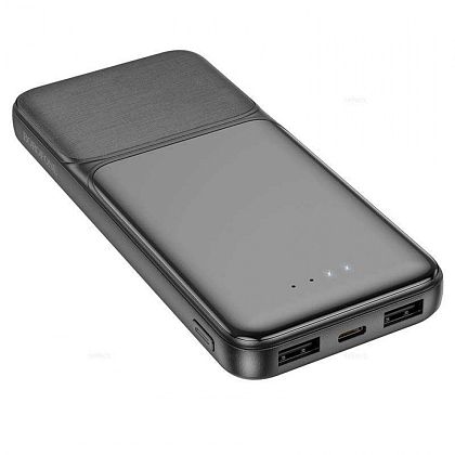 картинка Borofone BJ33 Creed Power Bank 10000mAh, 2A, черный от маркетплейса TEMA.shop 3