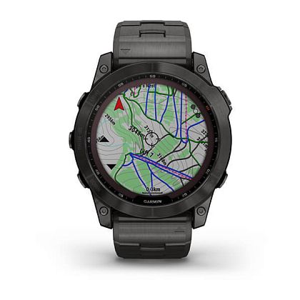 картинка Garmin Fenix 7X Sapphire Solar, 51 мм, цвет корпуса угольно-серый, браслет от маркетплейса TEMA.shop 3