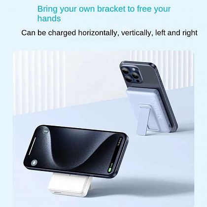картинка Anker MagGo Power Bank 10000mAh, 7.5W, Stand, PD20W, QC18W (A1652), белый от маркетплейса TEMA.shop 5