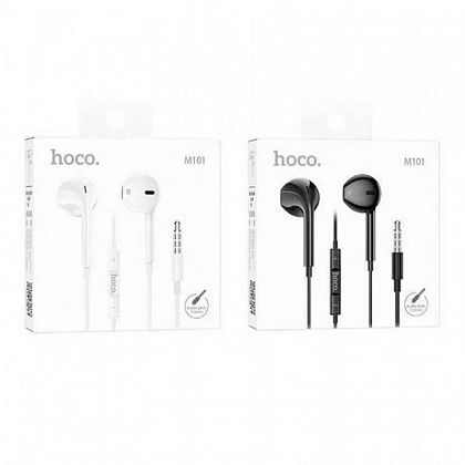 картинка Hoco M101 Crystal Joy Earphones, белый от маркетплейса TEMA.shop 2
