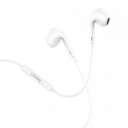 картинка Hoco M1 Max crystal earphones for iP with mic, с lightning разъемом, белый от маркетплейса TEMA.shop 3