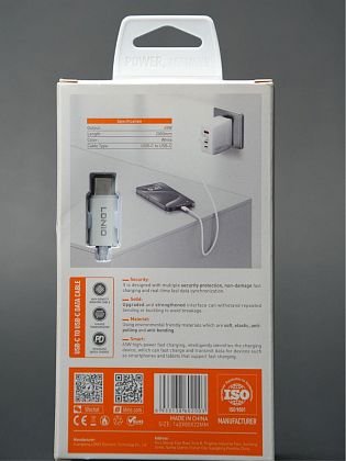 картинка Кабель зарядки Type-C на Type-C, 2м, 65W, белый от маркетплейса TEMA.shop 5