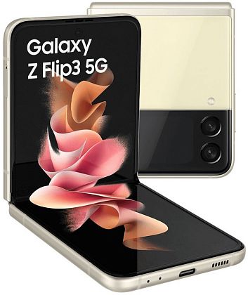 картинка Складной смартфон Samsung Galaxy Z Flip 3 256 ГБ, бежевый от маркетплейса TEMA.shop 1