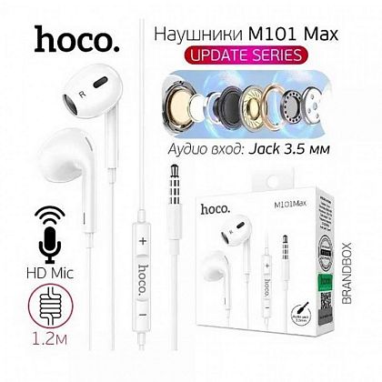 картинка Hoco M101 Max Cristal Grace Earphones, белый от маркетплейса TEMA.shop 2