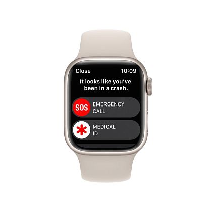 картинка Apple Watch Series 8, 41 мм, цвет корпуса сияющая звезда, ремешок цвета сияющая звезда, размер M/L от маркетплейса TEMA.shop 4