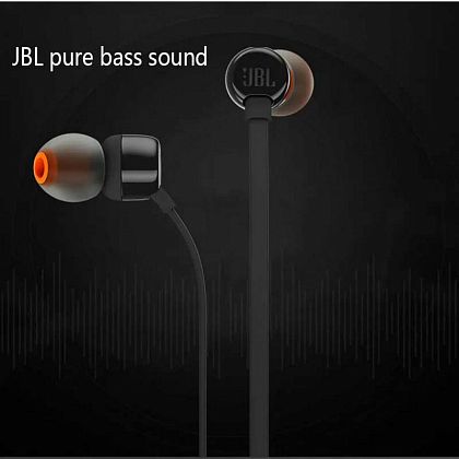 картинка JBL Tune110 Earphones, черный от маркетплейса TEMA.shop 8