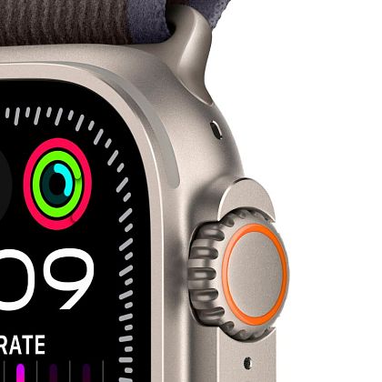картинка Apple Watch Ultra 2 GPS + Cellular, 49 мм, корпус из титана, ремешок черно-синего цвета, размер M/L от маркетплейса TEMA.shop 3