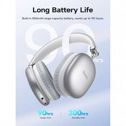 картинка Hoco W35 Max Joy BT Headphones, 90hours, BT 5.3, TF, черный от маркетплейса TEMA.shop 9