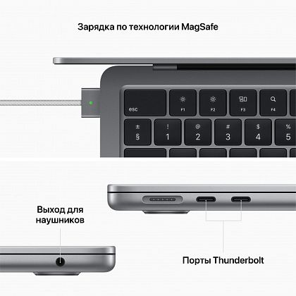 картинка Apple MacBook Air 13,6" (M2, 2022) 24 ГБ, 2 ТБ SSD, серый космос от маркетплейса TEMA.shop 9