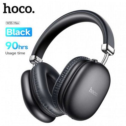 картинка Hoco W35 Max Joy BT Headphones, 90hours, BT 5.3, TF, черный от маркетплейса TEMA.shop 3