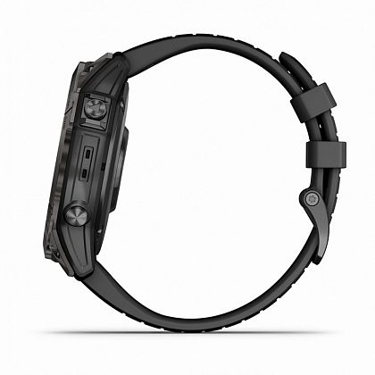 картинка Garmin Fenix 7X Pro Sapphire Solar, 51 мм, цвет корпуса угольно-серый, ремешок черного цвета от маркетплейса TEMA.shop 6