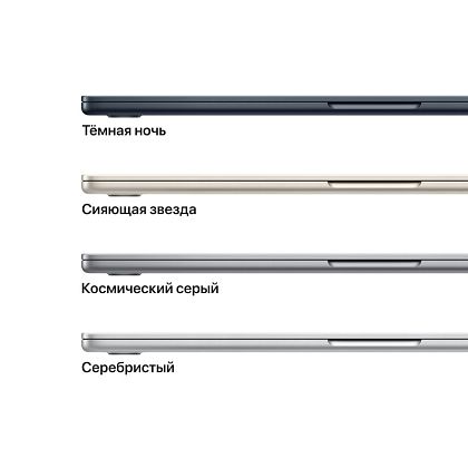 картинка Apple MacBook Air 15,3" (M2, 2023) 8 ГБ RAM, 512 ГБ SSD, полуночный черный от маркетплейса TEMA.shop 8