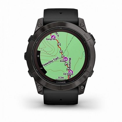 картинка Garmin Fenix 7X Pro Sapphire Solar, 51 мм, цвет корпуса угольно-серый, ремешок черного цвета от маркетплейса TEMA.shop 3