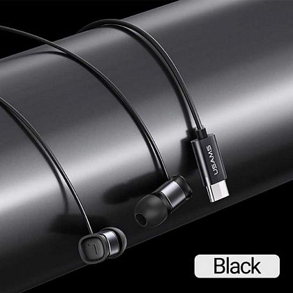 картинка Usams EP-46 Mini Type-C In-ear Earphone, стерео-наушники с разъемом Type-C (US-SJ576), черный от маркетплейса TEMA.shop 5