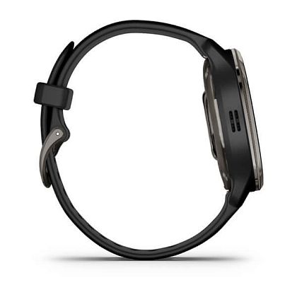 картинка Garmin Venu 2 Plus, 43 мм, корпус и ремешок черного цвета, серый безель от маркетплейса TEMA.shop 2