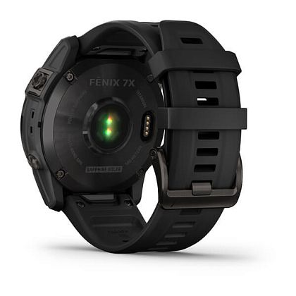 картинка Garmin Fenix 7X Sapphire Solar, 51 мм, цвет корпуса угольно-серый, ремешок черного цвета от маркетплейса TEMA.shop 6