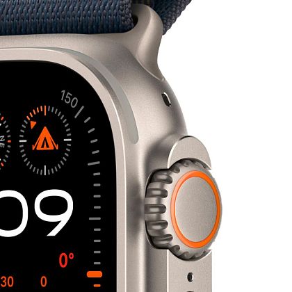 картинка Apple Watch Ultra 2 GPS + Cellular, 49 мм, корпус из титана, ремешок синего цвета, размер L от маркетплейса TEMA.shop 3