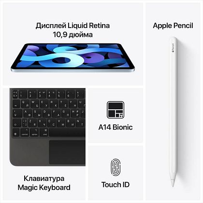 картинка Apple iPad Air 10,9" (2022) Wi-Fi + Cellular 64 ГБ, розовое золото от маркетплейса TEMA.shop 6