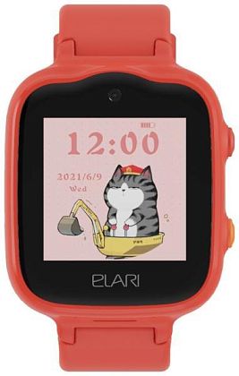картинка Детские умные часы ELARI KidPhone 4G Bubble, цвет корпуса красный от маркетплейса TEMA.shop 4