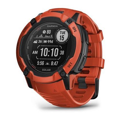 картинка Garmin Instinct 2X Solar, 50 мм, цвет корпуса красный от маркетплейса TEMA.shop 1