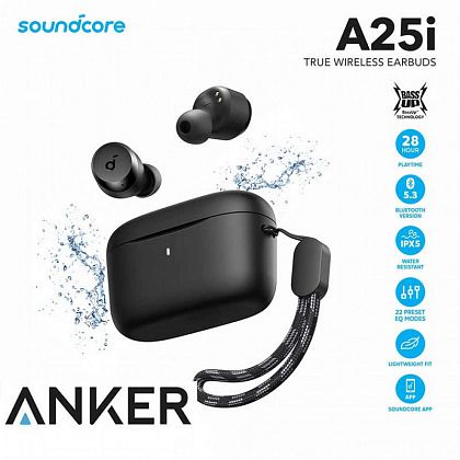 картинка Anker SoundCore A25i True Wireless Earbuds, 9h-28h, черный от маркетплейса TEMA.shop 3