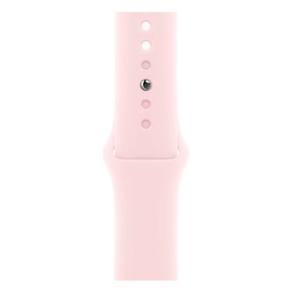 картинка Apple Watch Series 9, 41 мм, корпус розового цвета, ремешок нежно-розового цвета, размер S/M от маркетплейса TEMA.shop 4