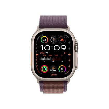 картинка Apple Watch Ultra 2 GPS + Cellular, 49 мм, корпус из титана, ремешок цвета индиго, размер L от маркетплейса TEMA.shop 2