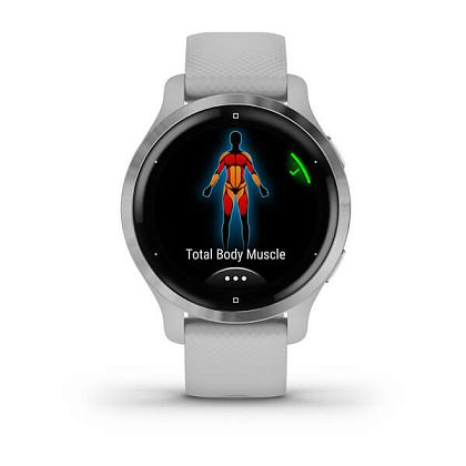 картинка Garmin Venu 2S, 40.4 мм, цвет корпуса и ремешок серебристого цвета от маркетплейса TEMA.shop 2
