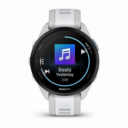 картинка Garmin Forerunner 165 Music, 43 мм, цвет корпуса белый с серым ремешком от маркетплейса TEMA.shop 5