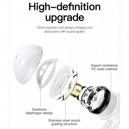 картинка Joyroom MG-C1S TWS Hi-Fi Air earphone, белый от маркетплейса TEMA.shop 2