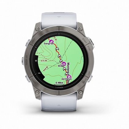 картинка Garmin Epix Pro (Gen 2), Sapphire, 51 мм, цвет корпуса белый, ремешок черного цвета от маркетплейса TEMA.shop 4